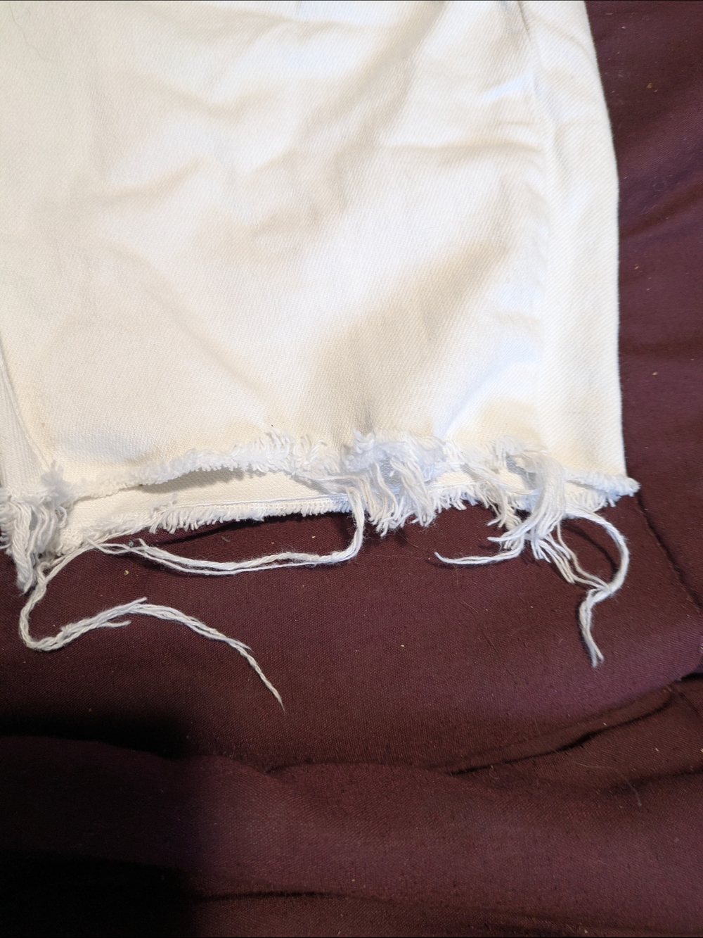 ✨ American Eagle Distressed White Denim Shorts - Picture 3 of 11